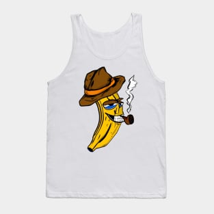 The Crooked Banana series : smoking cowboy banana Tank Top